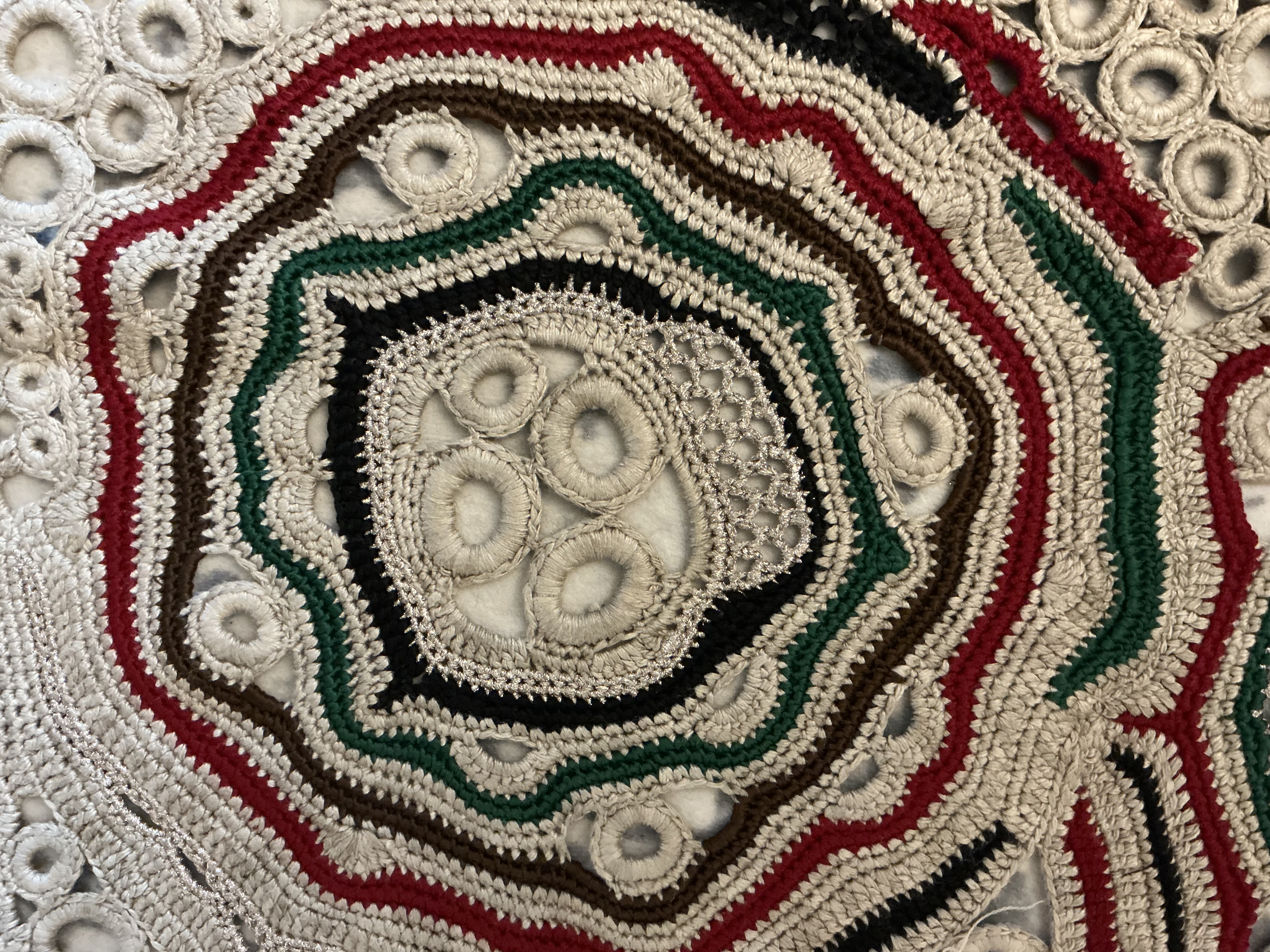 Freestyle crochet swatch